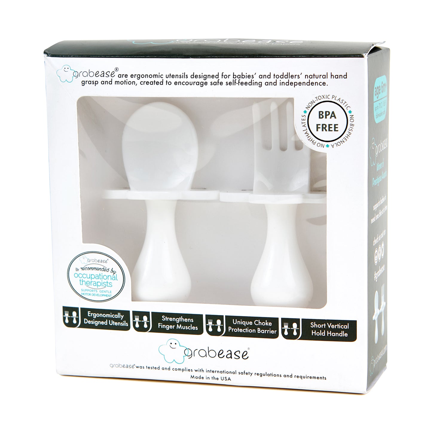 Grabease Self-Feeding Fork and Spoon Set - Stage 2