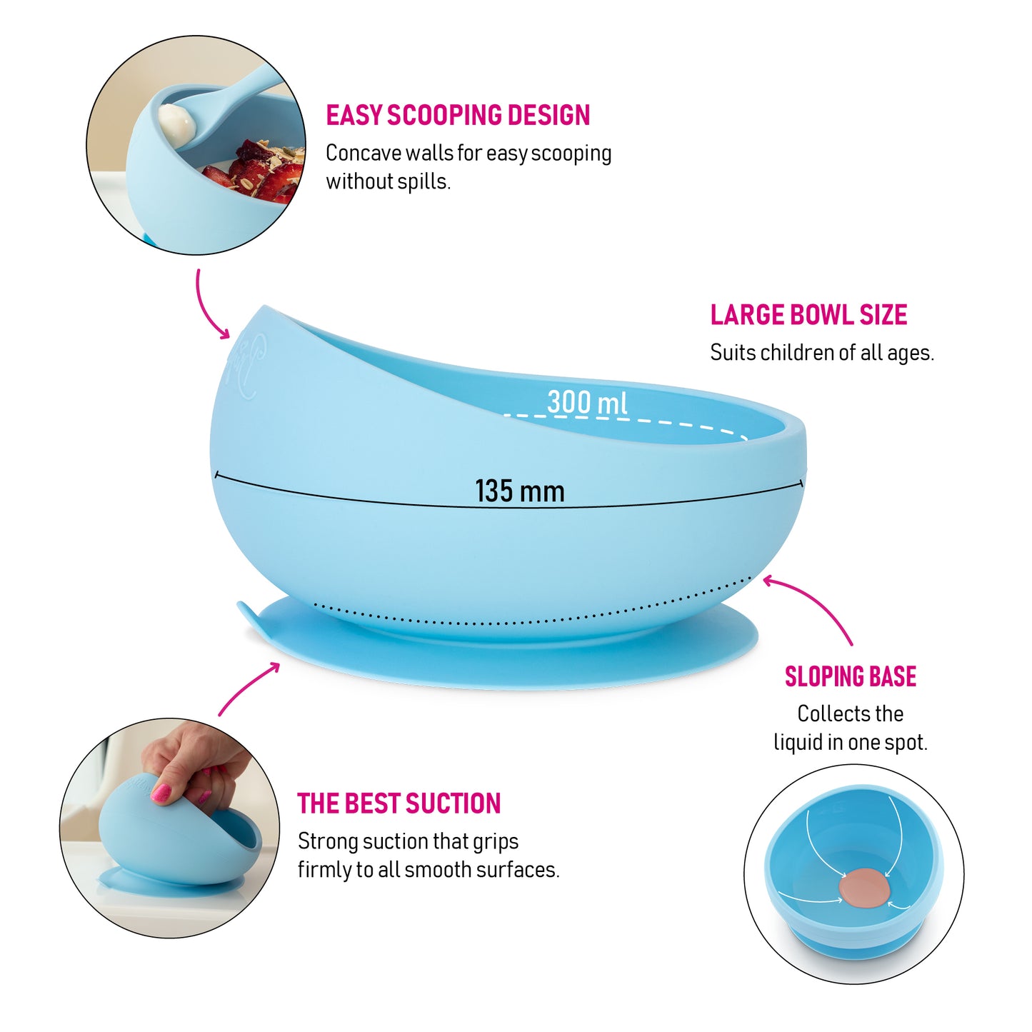 Brightberry Silicone Suction Bowl