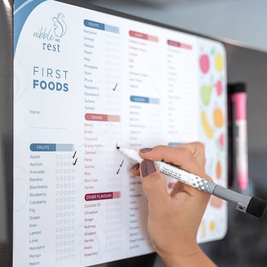 Nibble and Rest First Foods Tracker